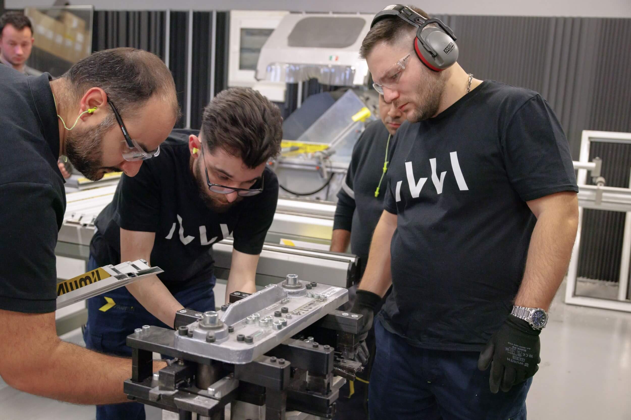 people training at the Architectural Aluminium Academy