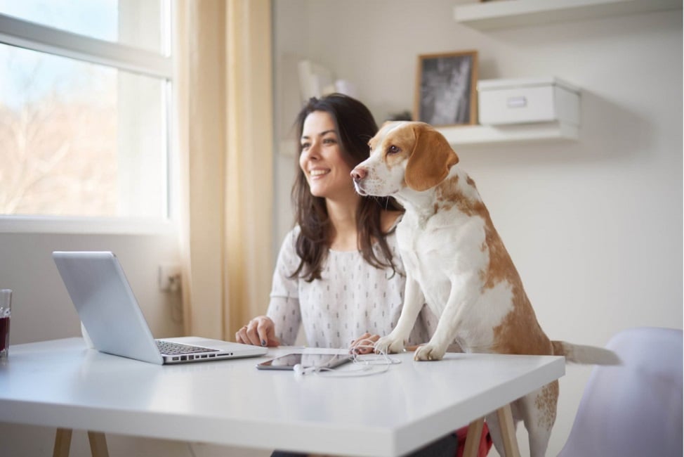 Woman & dog