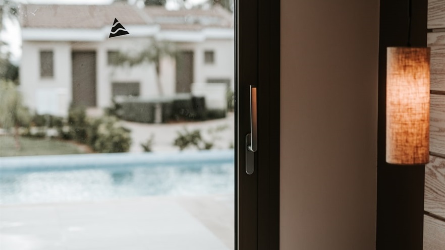 Close up to the window handle