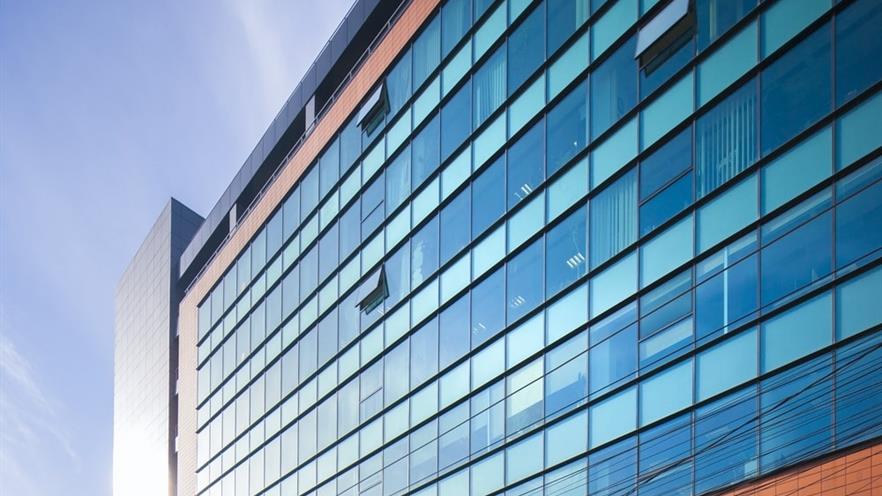 Cladding and curtain wall with open windows