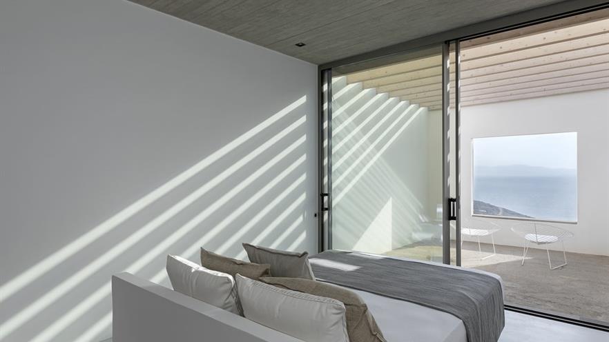 Bedroom with open window