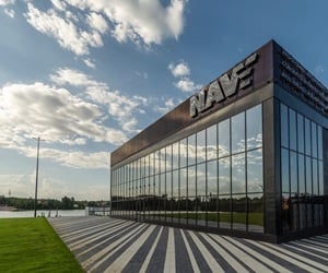 Building with glass façade