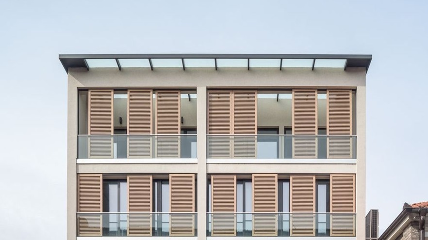 The residences take up two floors of the building