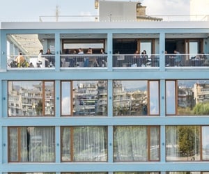 The rooftop hosts a cocktail bar