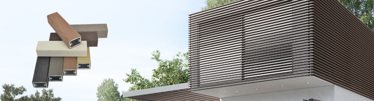 WOODALUX the innovative building material for effective shading and contemporary building decoration