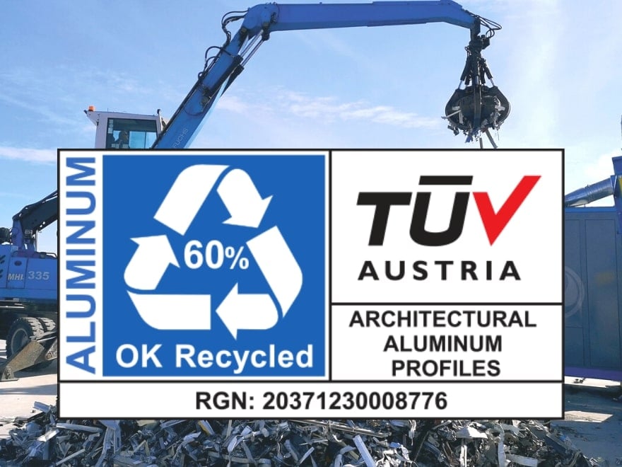 OK Recycled: Sisteme arhitecturale cu 60% aluminiu reciclat