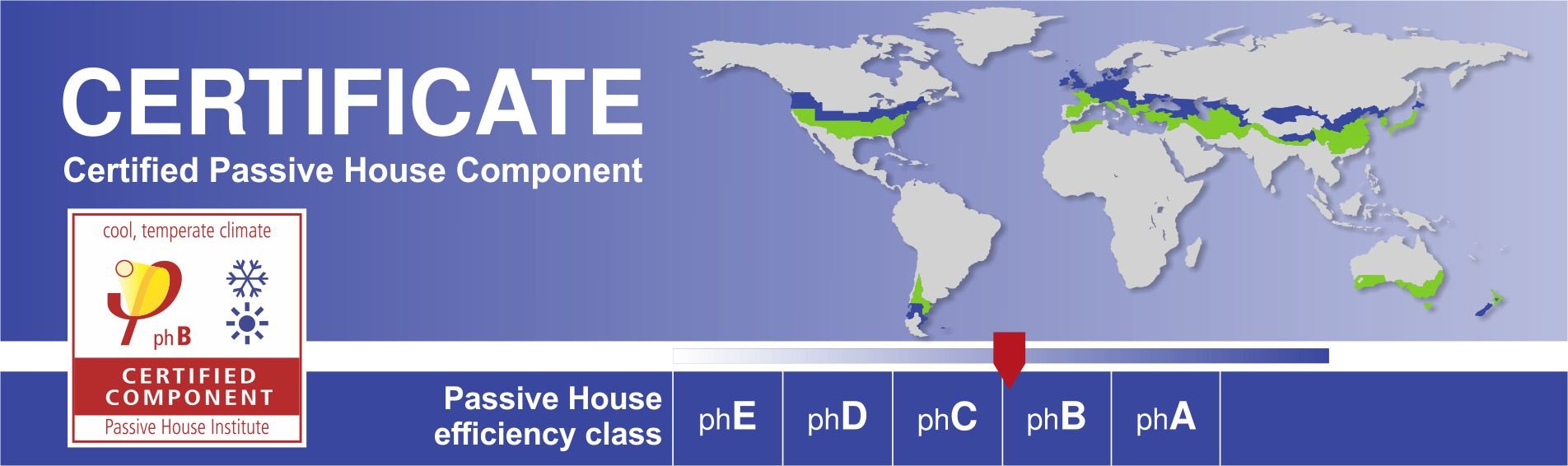 Certificate for passive houses