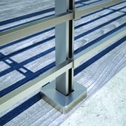 καγκελα inox με οριζόντιες μπάρες αλουμινιου COMFORT M8100
