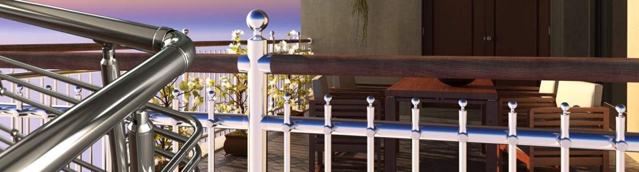 COMFORT M8100 Aluminium Railings Inox Type