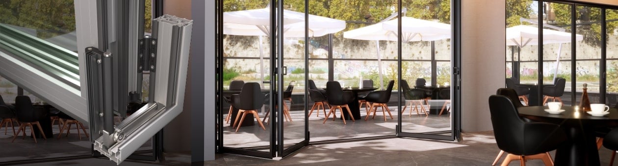 SMARTIA MF6500 non-insulated Folding Door System