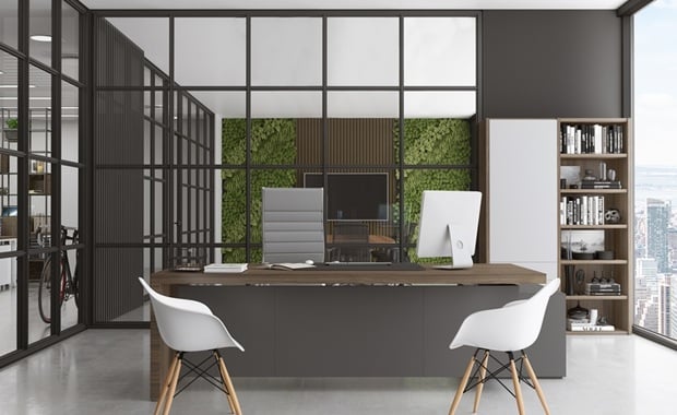 ferestre din aluminiu P150 Urban pentru compartimentarea birourilor