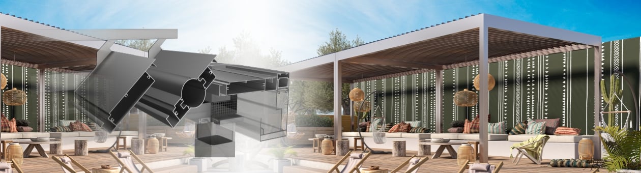 SMARTIA PG115P Ithaca Pergola sa motorizovanim lamelama