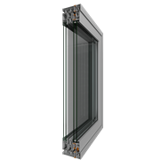 secțiune din ferestre din aluminiu Lift&Slide SMARTIA S560 cu plasă de tânțari
