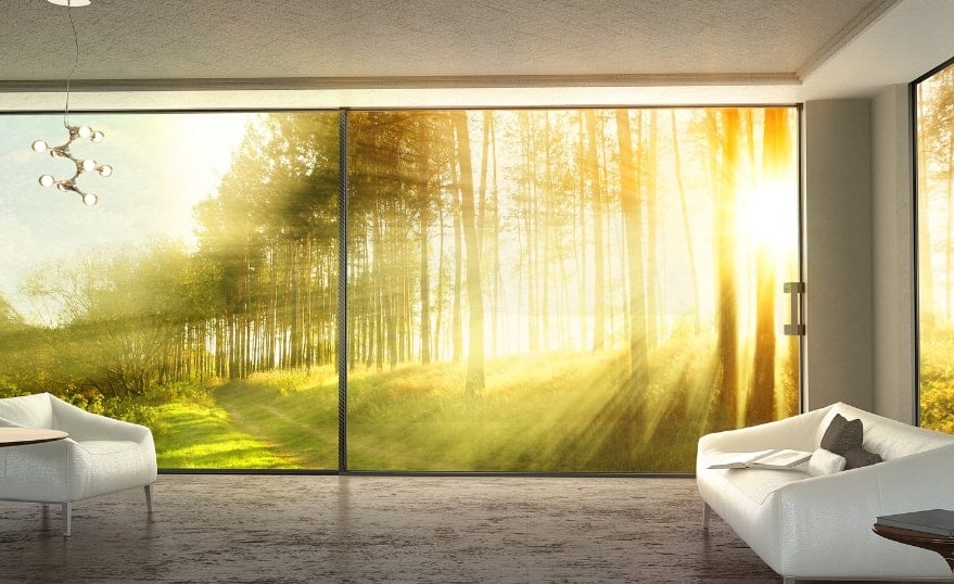 ferestre mari S650 e-motion din aluminiu pentru camere luminoase