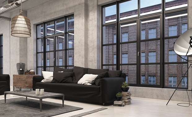 Steel look interior design