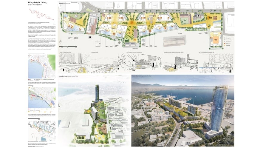 First plate of the honorable mention of ArXellence 2: City's New Pulse, created by Studio C+C / Studio 4215 First plate of the honorable mention of ArXellence 2: City's New Pulse, created by Studio C+C / Studio 4215
